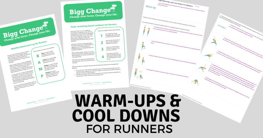 Runners warm ups cool downs